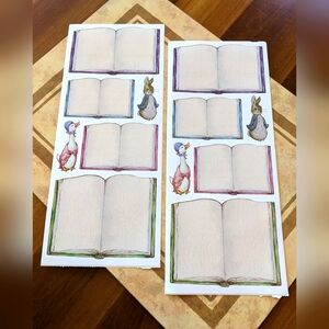Vtg Peter Rabbit Beatrix Potter Stickers Sheets  2001 Easter Ephemera Journaling